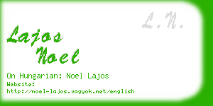 lajos noel business card